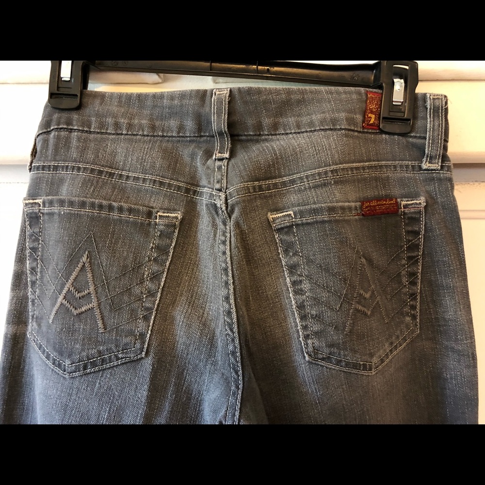 7 for All Mankind, A-pocket flare, size 26, grey